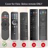2PACK Case Cover for VIZIO XRT270 Smart TV Remote Control Silicone Skin Sleeve with Lanyard Glow in the Dark Purple Blue view 2