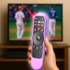2PACK Case Cover for VIZIO XRT270 Smart TV Remote Control Silicone Skin Sleeve with Lanyard Glow in the Dark Purple Blue view 3