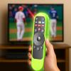 2PACK Case Cover for VIZIO XRT270 Smart TV Remote Control Silicone Skin Sleeve with Lanyard Glow in the Dark Green Blue view 3