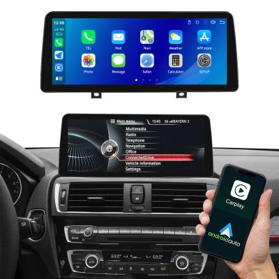 12.3" Ultra-Thin Car Screen Carplay for BMW 1&2 Series F20/F21/F22/F23 2012-2016 with NBT System Car Radio Bluetooth/Siri/Support Rear Camera