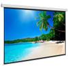 100" Motorized Projector Screen, Indoor Outdoor 4:3 Manual Projector Screen, Wall/Ceiling Mounted, Portable HD Movie Screen for Office Home Theater Classroom TV Usage, Matte White view 1