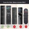 Case Cover for VIZIO XRT136 / XRT140 Smart TV Remote Control Silicone Skin Sleeve with Lanyard Glow in The Dark Blue view 3