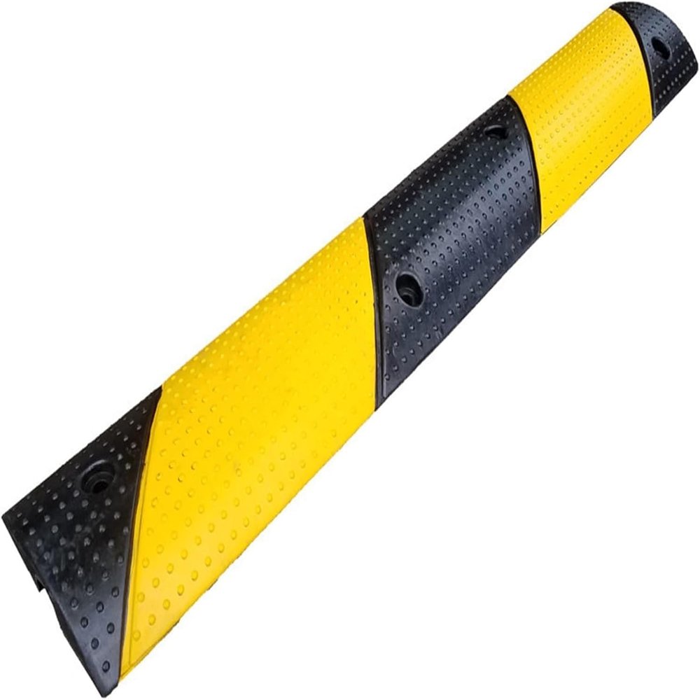 1 Channel Hose Rubber Cable Floor Cover, Rubber Cable Protector, Wire Cord Ramp Traffic Speed Bumps Driveway Hose Cable Ramp Protective Cover(A)