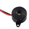 3-24V Piezo Electronic Buzzer, 100mm Active Piezo Electronic Buzzer Alarm DC Active Buzzer for Circuits Continuous Sound Electronic view 4