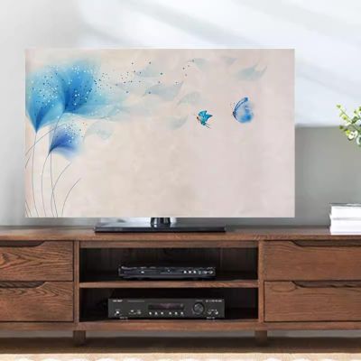 32-80 Inch Indoor TV Dust Cover Art Cloth Design Dustproof LCD Screen Protector Breathable & Water-Resistant Easy To Install Fits Most Flat Screens-Scenery3||40-43inch