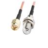 F Female SMA to CRC9 TS9 SMA Extension Coax Jumper Pigtail Cable 15CM RG316 for 3G 4G Modem Router(SMA Male to F Female) view 1
