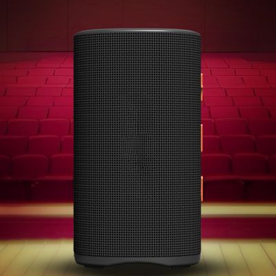 FAUOSWUK Portable BT Speaker, IPX4 20W Clear Sound BT 5.3 RGB Light with Memory Card AUX USB Wireless Stereo for Home Outdoor Party Beach Shower
