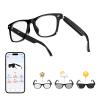 AI Translation Smart Glasses with Chat GPT for Men and Women, Bluetooth Sunglasses with Translator 164 Languages and Color-Change Lens, Music Playback & Hands-Free Calls, UV & Blue Light Protection view 1