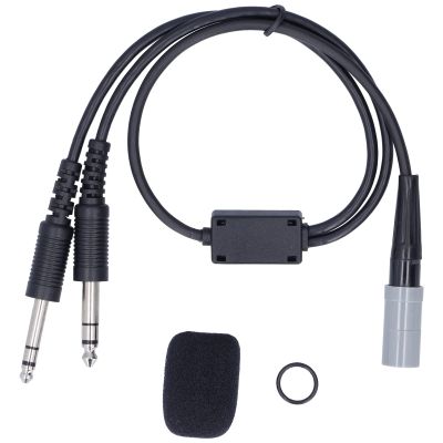 Aviation Headset Adapter, Portable Durable Cable with High Density Sponge, GA 2 Plug, 22.8 Inch Length - Rugged Shielded Wire, Compact Travel Friendly for Fixed Wing Aircraft