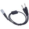 Aviation Headset Adapter, Portable Durable Cable with High Density Sponge, GA 2 Plug, 22.8 Inch Length - Rugged Shielded Wire, Compact Travel Friendly for Fixed Wing Aircraft view 4
