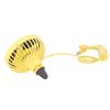 Car Fan LED Light Air Vent Clip Fan 3 Speed Strong Wind USB Charging Cars Tables Office (Yellow) view 2