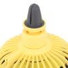 Car Fan LED Light Air Vent Clip Fan 3 Speed Strong Wind USB Charging Cars Tables Office (Yellow) view 4