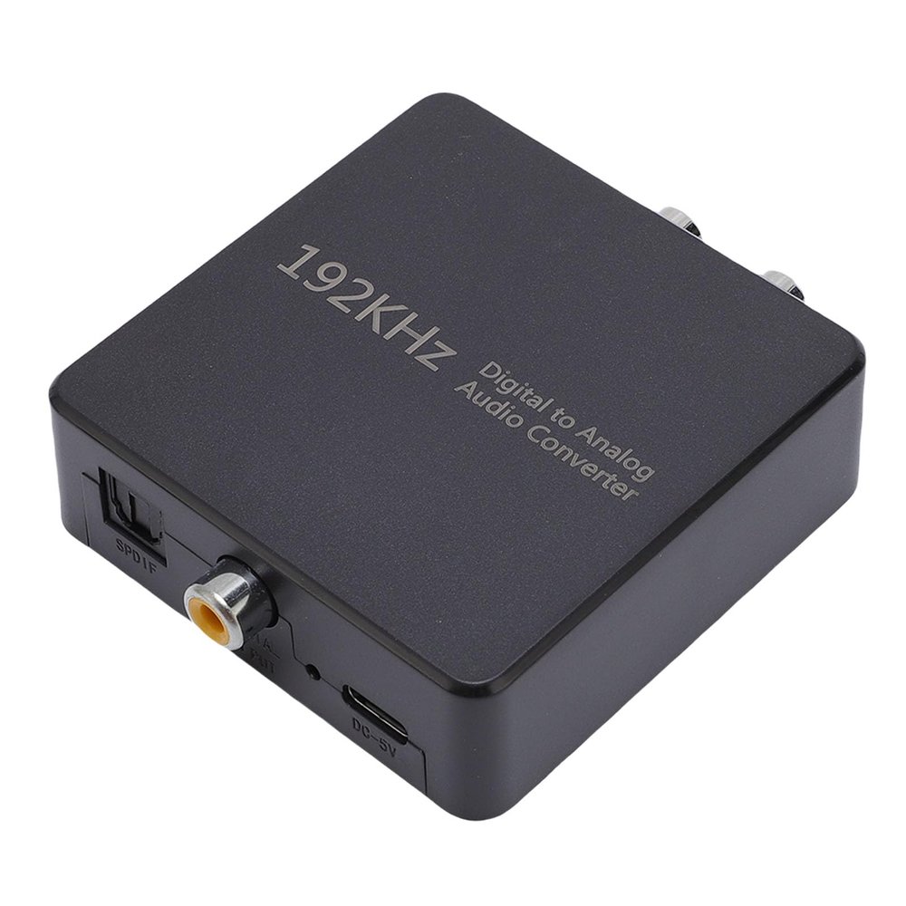 FTVOGUE Digital to Analog Audio Converter SPDIF Optical Coaxial to AV 3.5mm Stereo Audio Adapter for TV DVD Soundbar with Plug and Play Design