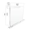 AUNMAS Treadmill Tablet Holder, Clear Acrylic Exercise Bike Book Reading Stand Rack Lightweight for Gym Exercising (White) view 2