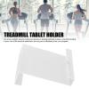 AUNMAS Treadmill Tablet Holder, Clear Acrylic Exercise Bike Book Reading Stand Rack Lightweight for Gym Exercising (White) view 3