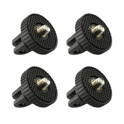 BritBolt 360 Rotating 1/4 Inch Screw Tripod Mount Adapter Compatible with Camera Accessories Compatible with Go Pro 12 11 10 9 8 X5 X X2 X3 X4 and Similar Action Cameras(4 PCS Plastics)
