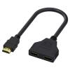 HDTV Splitter 1 to 2 Output for Double Monitors 1 in 2 Out 1080P Video for Computers and Gaming Systems Splitter Cable view 1