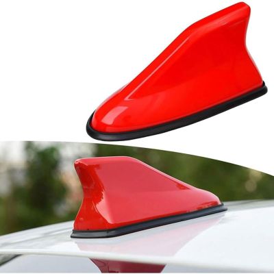 YWGMGJND Shark Fin Antenna Cover for VW Jetta V 2005 2006 2007 2008 2009 2010,Vehicle Shark Fin Shape Cover with Adhesive Tape Car Accessories,Red