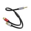 3.5mm Stereo Cable Auxiliary Adapter Cord Compatible for MP3 Players Laptops and Amplifiers 30cm Gold Plate Connectors view 4