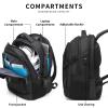 DUSLANG Anti-Theft Laptop Backpack, Black, 15.6-14-13 Inch Laptop Sleeve, USB Charging Port and Black TSA Lock view 4