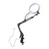 10.24in Ring Light with Overhead Phone Mount, 5cm Heavy Duty Clamp, Dimmable LED Desk Lamp for Makeup, TikTok Videos, YouTube, Live Streaming, Cooking, Online Teaching, Vlog view 2