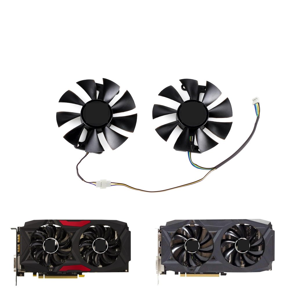 85MM GA91S2U RX 580 Cooling Fan Replacement for Powercolor Red for Devil for Radeon 470 480 Graphics Card Cooler