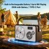LONPOO LP-103 Portable HiFi CD Player with Bluetooth Speaker FM Radio USB view 2