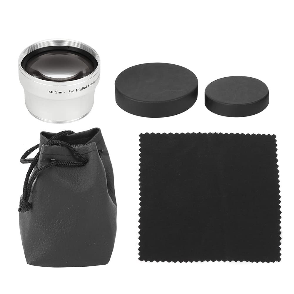 40. 2X Telephoto Magnification Lens, Black Aluminum Alloy, All 40. Diameter Camera Lenses -, Build, for Landscape and Portrait Photography