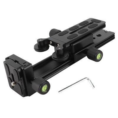 20cm Telephoto Lens Support Bracket with Plate and Level, 1/4'' 3/8'' Standard Screws - Universal Mounting Plate DSLR Tripod Mount, Stable Camera Support
