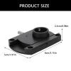 80x50x25mm Phonograph Arm Conversion Plate with Sandblasted Finish and Silver/Black Anodized Aluminum Alloy Adapter Plate view 4