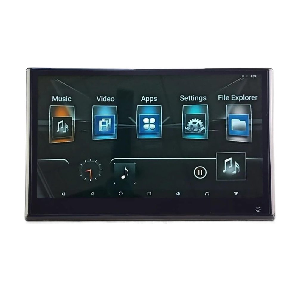 12.5 Inch IPS Touch Car Headrest Monitor 4K Video Player WiFi Game Remote Control HDMI IR AV FM USB RAM 2G/32GB ROM (2 Pcs)