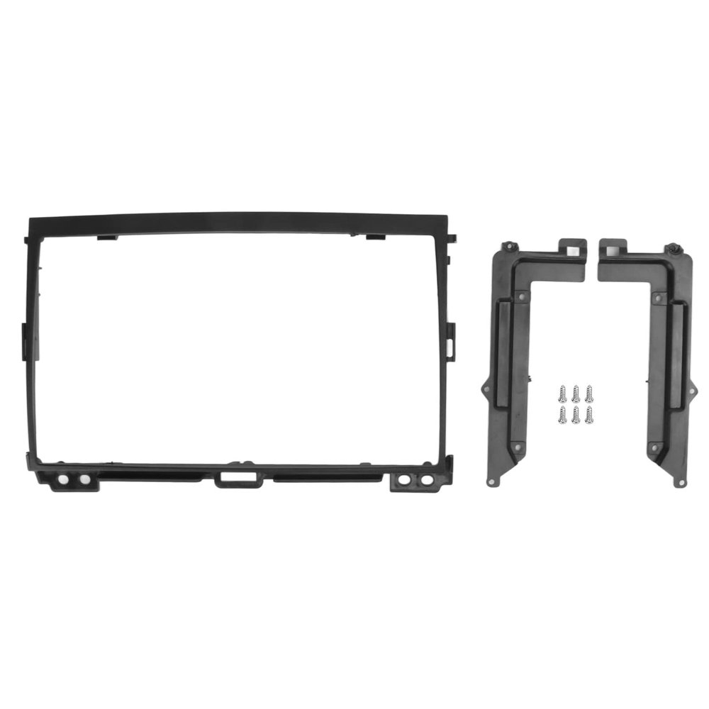 Prado 2009 + Radio Stereo Fascia Panel | 9in Black ABS Replacement for Brand L Cruiser | Dashboard Navigation Frame 2009-2017 Versions