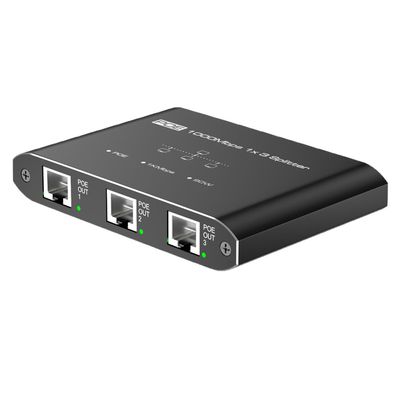 REVODATA POE Splitter 1 in 3 Out Gigabit 3 Port POE Extender POE Switch 30W per Port Power Over Ethernet,IEEE 802.3at/af Compliant,Plug and Play for POE Camera (GNS-103P)