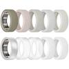 10 Pack Covers Compatible with Oura Ring Gen 4/Gen 3, Anti-Scratch Elastic Silicone Smart Ring Protector for ULTRAHUMAN Ring AIR/RingConn Gen 3/Gen 2/Gen 2 Air Cover