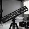 Camera Safety Dovetail Plate with 3/8 1/4 Inch Screw Hole, Aluminum Alloy, 25cm Length - Anti Slip Design, Lightweight Hollow Structure, Compatible with Tripod and Camera Cage view 3