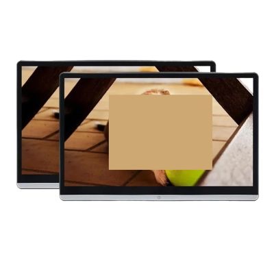 13.3"/14'Headrest Monitor Display IPS Tablet Touch Screen Dual HMDI for Car Rear Seat Player Video Music FM BT (14 Inch 2g)