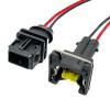 Car Connector 1 Set 2 Pin Car Water Temperature Fuel Injector Ignition Coil Electrical Cable Connectors Wire Harness Plug 368354-1 1928402448(2P Female,20 Pcs) view 2