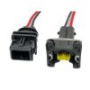 Car Connector 1 Set 2 Pin Car Water Temperature Fuel Injector Ignition Coil Electrical Cable Connectors Wire Harness Plug 368354-1 1928402448(2P Female,20 Pcs) view 3