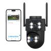 dzcctvipc 2K Dual-Lens WiFi Home Security Camera, Indoor/Outdoor Use, 360 Motion Tracking, Color Night Vision, IP65 Weatherproof, Two-Way Talk, Smart Camera, Works with Alexa & Google (No SD Card) view 1