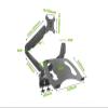 15"-27" Dl-Gm224U-D Dual Arm Monitor Desktop Stand Swivel Screen Table Bracket Big Clamp with Laptop Tray with USB Port(White) view 3