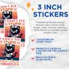 (3 Pack) Funny Cat Nurse Decals - I Cant Fix Stupid - Laptop Decals - 3 Inches On Longest Side - Easy Peel & Apply - Made in USA - 3MCS6137 view 2