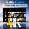 Android TV Stick 4K, 2025 TV Stick Android 14.0 2GB RAM 16GB ROM Ultra HD RK3518 CPU Supports Wi-Fi 6 2.4G/5G Wi-Fi Bluetooth 5.0 USB HDR10 with Bluetooth Voice Remote Control - White view 2