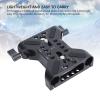 15mm Camera Base Plate, Double Hole Pipe Quick Release Plate, Aluminum Alloy Camera Mounting Baseplate with 14/ and 38/ Inch Screws, Lightweight Hollow view 2