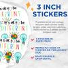 (3 Pack) Its Ok to Be Different Decals - Autism Awareness Decal - Puzzle Piece Lightbulb - 3 Inches On Longest Side - Easy Peel & Apply - Made in USA - 3MCS7287 view 2
