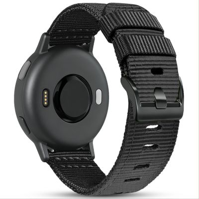 20mm Wear-Resistant Nylon Compatible with Garmin Vivoactive 5 Vivoactive 6 Watch Band, Rugged Nylon for Forerunner 55/165/245/Venu/Venu Sq/Vivoactive 3 Farbic Strap Wristband Replacement