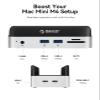 ORICO MiniDock Mac mini M4 Dock Built-in 512GB M.2 SSD for Mac mini M4 and M4 Pro 2024, Laptop Docking Station with 2xUSB A 10Gbps, SD/TF Card Slots, 3.5mm Audio-VSE-512GB view 2