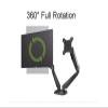 2-in-1 Full Motion Desktop Mount Gas Spring Laptop Holder +Monitor Holder Dual Arm with USB Port Audio and Headset Jack view 4