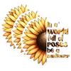 (3 Pack) Sunflower Decals - Inspirational Quote - Laptop Decals - 3 Inches On Longest Side - Easy Peel & Apply - Made in USA - 3MCS6744 view 1