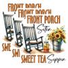 (3 Pack) Front Porch Decals - Sweet Tea Stickers - Rocking Chair Art - 3 Inches On Longest Side - Easy Peel & Apply - Made in USA - 3MCS7062 view 1