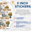 (3 Pack) Front Porch Decals - Sweet Tea Stickers - Rocking Chair Art - 3 Inches On Longest Side - Easy Peel & Apply - Made in USA - 3MCS7062 view 2